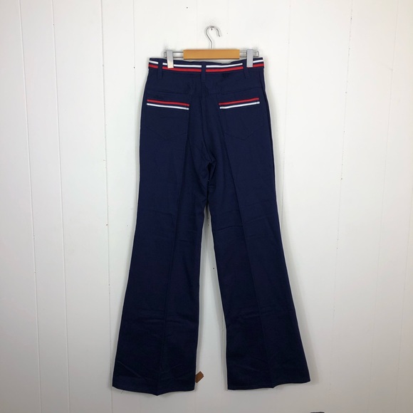 Deadstock 1970s Rebel High Waisted Flared Trousers Sz 32 - Picture 9 of 15
